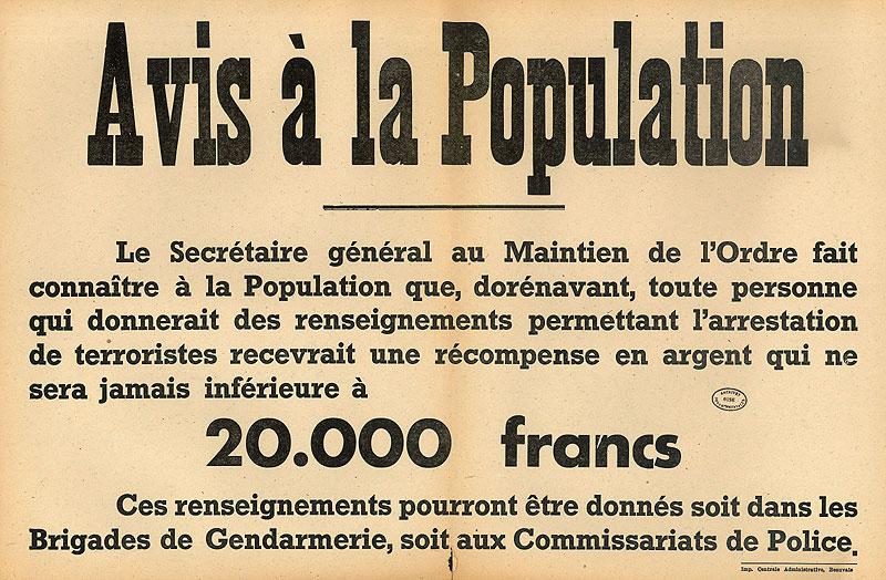 Archives départementales de l'Oise - régime de Vichy