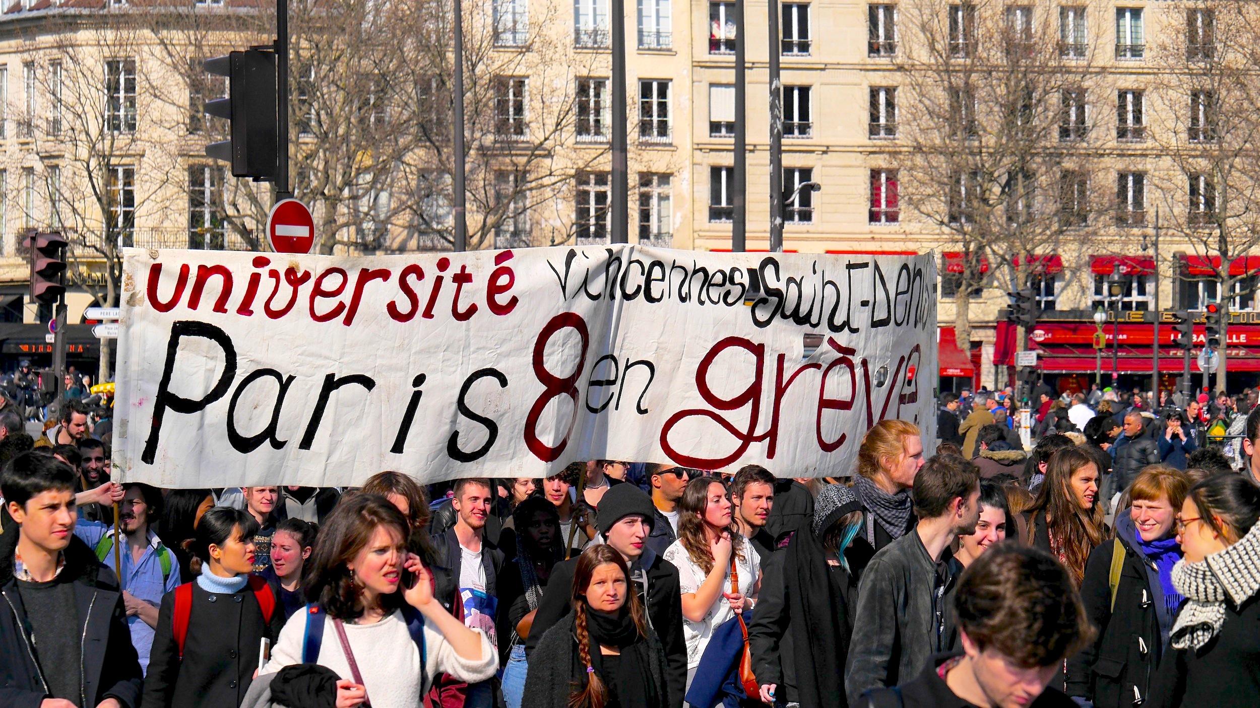 «Université Vincennes-Saint-Denis Paris 8 en grève»