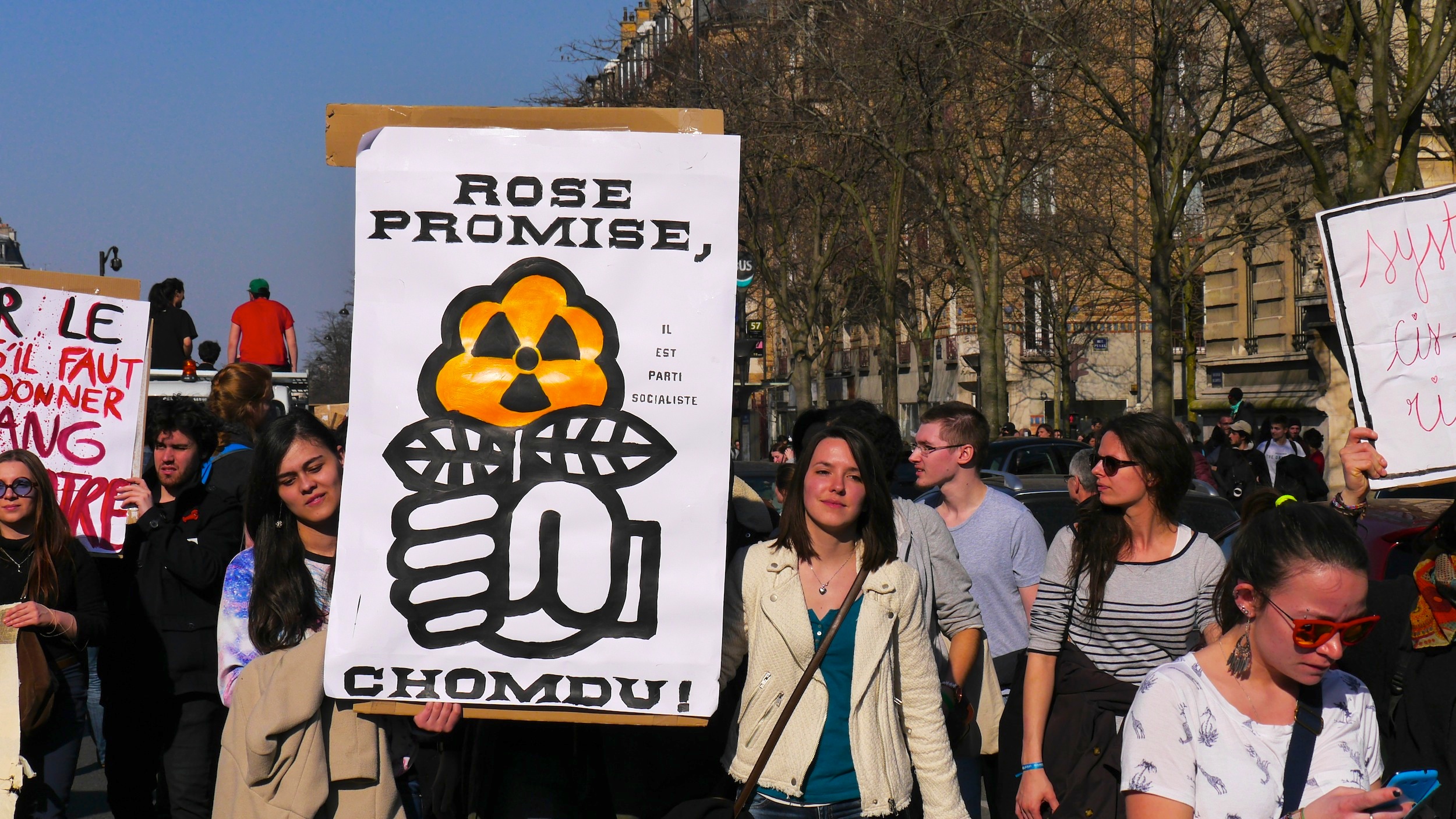 «Rose promise, chomdu. Il est parti socialiste»