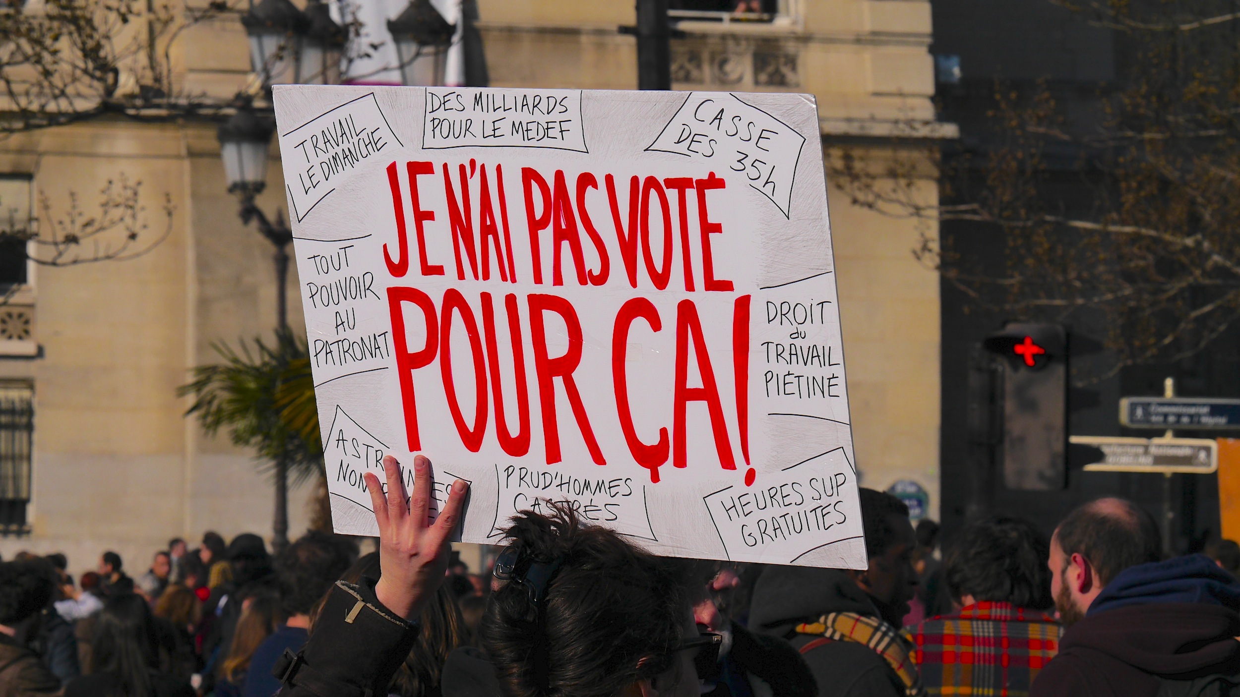 «Je n'ai pas voté pour ça»